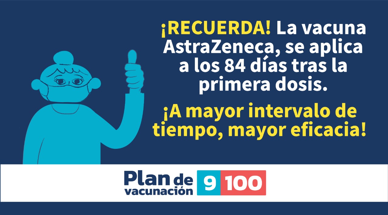 Aplicación de segunda dosis de AstraZeneca es más efectiva a los 84 días –  Ministerio de Salud Pública